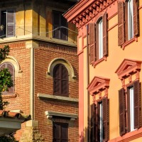 Rome - Windows of District Coppedé